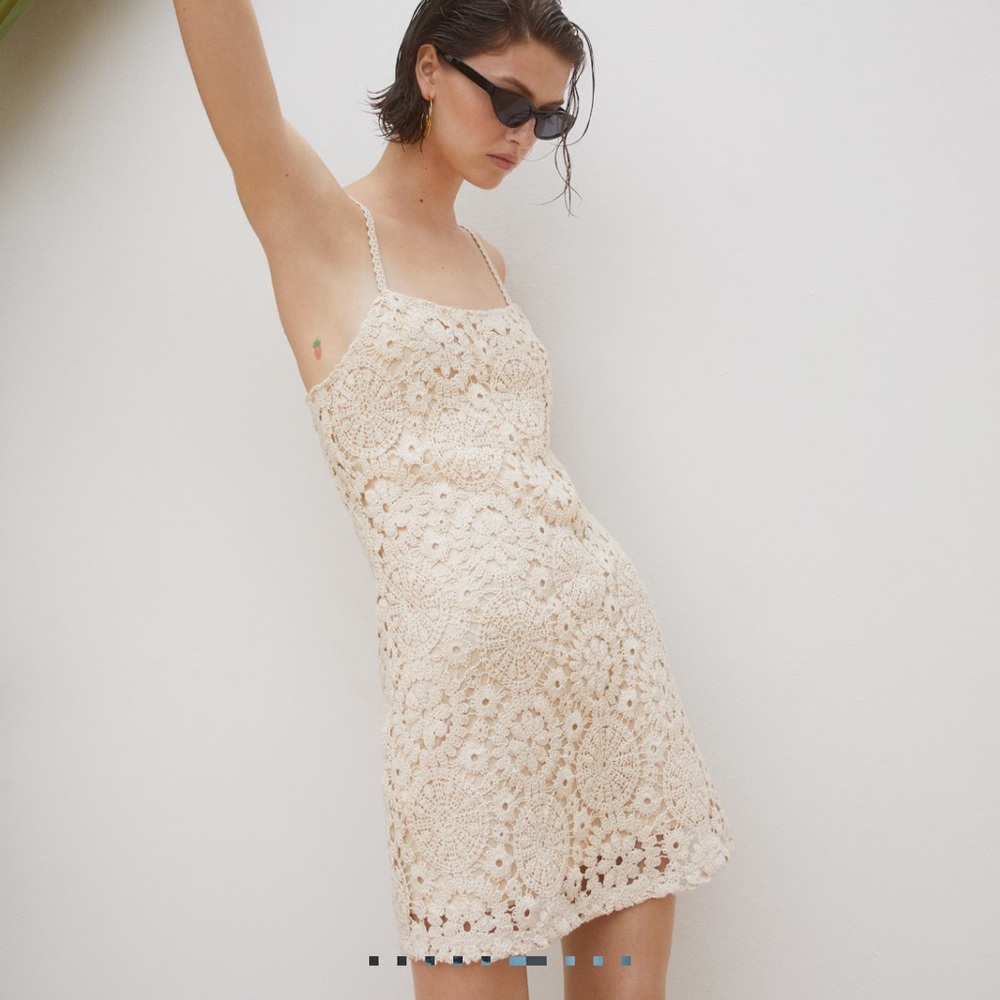 Crochet cotton dress